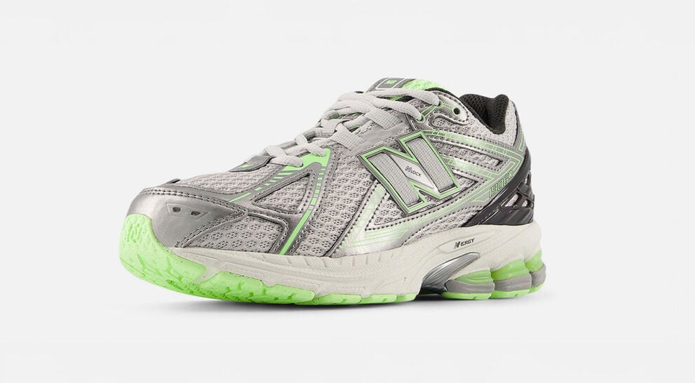 Laced New Balance shoes